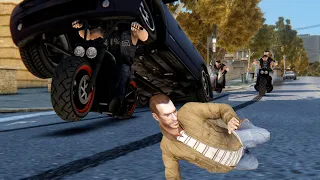 In traffic at a speed of 9999999, Niko really didn't kill anyone！ - GTA4