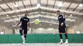 F2Freestylers Practice Session! Crazy Football Skills   Football Freestyle Double Act   Duo 2