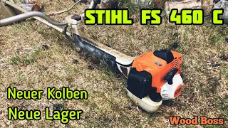 Stihl FS 460 C neuer Kolben, neue Lager Montage Motor