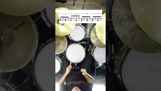 Beginner Drummers Daily Coordination Exercise With Single Stroke Rolls #shorts