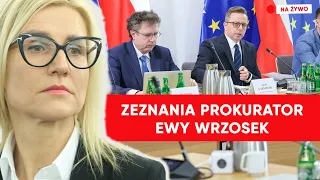 Prokurator Ewa Wrzosek zeznaje. Komisja śledcza ds. wyborów kopertowych [NA ŻYWO]