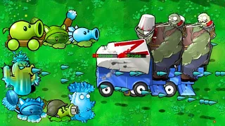 20 Plant Vs 30 Zomboni 10000 HP - Who Will Win? - Plants vs zombies Hybrid