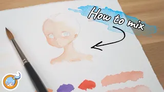 How to Mix Skin Color [Watercolor Anime Tutorial]