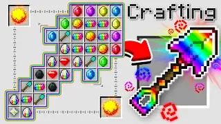 HOW TO CRAFT A $1,000,000 RAINBOW SHOVEL! *OVERPOWERED* (Minecraft 1.13 Crafting Recipe)