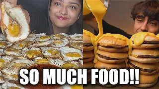 mukbangers eating enough FOR 10 PEOPLE