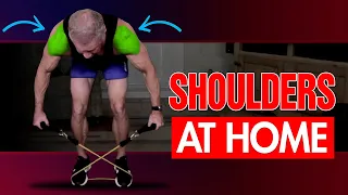 At Home Resistance Band Shoulder Workout (For Beginners!)