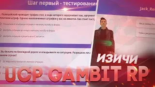 И это UCP регистрация? Как быстро зарегистрироваться на Гамбит РП?