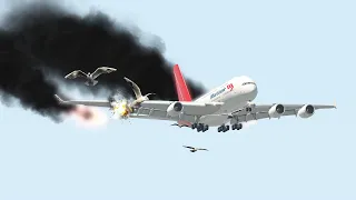 Worst Planes Emergency Landing After Bird strike |Xplane 11