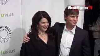 Lauren Graham, Peter Krause arrive at Parenthood panel PaleyFest 2013