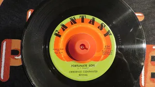 Creedence Clearwater Revival - Fortunate Son / Down on the Corner - Double A-side Vinyl 45 - 1969