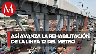 Continúan los trabajos para el tramo elevado de la línea 12 del Metro de la Ciudad de México
