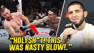 MMA World REACTS TO INSANE KO HOLLOWAY TO GAETHJE AT UFC 300..