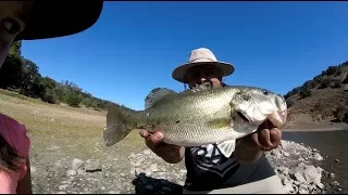 SEPTEMBER BASS FATHER DAUGHTER FISHING  COYOTE LAKE #GOPRO