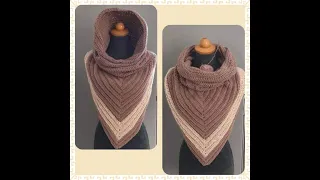 *3 in 1.. Super Easy Shawl with Infinity Scarf and Hood *Beginner friendley