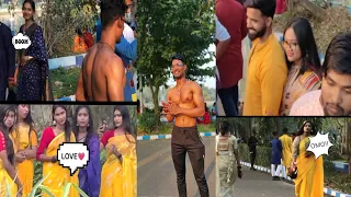 WAIT FOR GIRLS REACTIONS 🙏😍💪, Amazing Girls Reactions ( shirtless in public )Epic Reactions