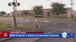 How to report a rough railroad crossing