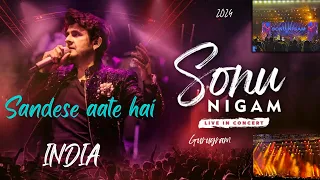 "Sandese Aate Hai" | Sonu Nigam Live Concert | Gurgaon | 2024