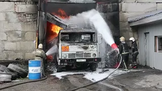 Панорамное видео с пожара по проспекту Энергетиков в Барнауле