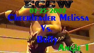 ECCW 01/25/02 Cheerleader Melissa vs Buffy - Angle 1
