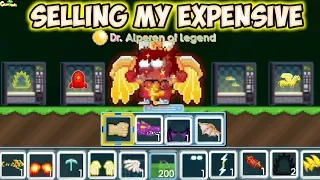 Selling All My Expensive Items P.t3 ( Finally 5000 Dls ) | GrowTopia