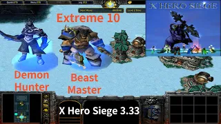 X Hero Siege 3.33, Extreme 10 Demon Hunter &  Beast Master, 8 ways Dual Hero