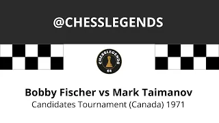 Bobby Fischer vs Mark Taimanov: The Most One-Sided Chess Match Ever.