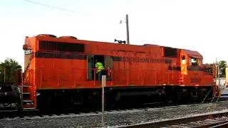 EMD GP38-2 (16-645E) Startup, Full Layshaft Crank!!!