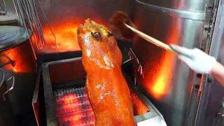 非常靚 #燒乳豬 金黃脆皮 爆汁 #燒鵝 脆口好味！ Roasted suckling pig, super golden crispy / Roasted goose, yummy ! #富豪燒臘