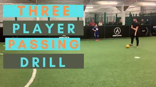 3 Player Passing Drill - Explanation and Progression - Football Passing Drills
