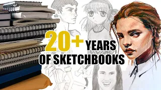 Old Sketchbook Tour | Massive Flip-Through of My Entire Life's Art Journey!