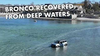 Ford Bronco recovered from deep waters