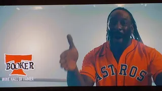 WWE - BOOKER T ASTROS VS RED SOX - BIG PAPI BOOKER T CALLS DAVID ORTIZ little papi 2021 FS1 ALCS MLB