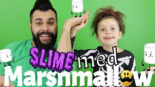 Ätbart Slime med Marshmallows | Melody och pappa testar (2019)