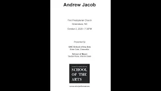 Andrew Jacob, Master's Recital