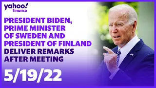 President Biden, Prime Minister of Sweden and President of Finland deliver remarks after meeting