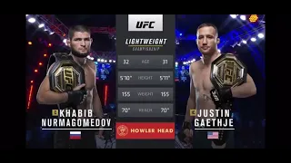 Khabib Nurmagomedov Vs Justin Gaethje Full Fight Ufc 254 Main Event