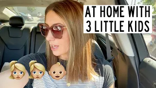 Mom of Twins Day in the Life | 3 Year Old Twins and an Infant | Kendra Atkins