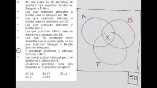 Como resolver problemas con diagramas de Venn, conjuntos