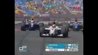 Lewis Hamilton overtakes GP2 Turkey 2006