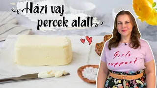 Házi vaj készítés percek alatt 🧈 egyszerűen habtejszínből