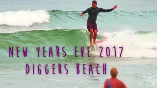 NYE 2017 - Longboarding with Brett and Tia @ Diggers Beach