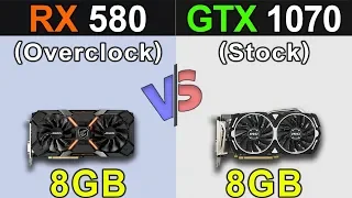 RX 580 (8GB) OC VS. GTX 1070 (8GB) Stock | 1080p and 1440p | New Games Benchmarks