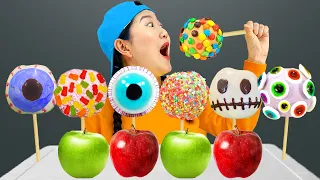 ASMR MUKBANG Rainbow Desserts 챌린지 먹방 Color food challenge by COMY VLOG 코미 브이로그
