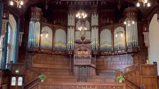 Playing the Hill organ in The Guild Hall Londonderry