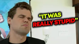 Magnus Carlsen is ANGRY at Himself After the Game