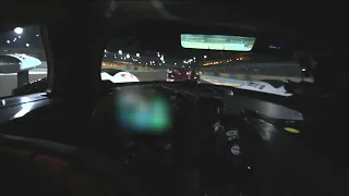 DRIVER'S EYE VIEW: In Brendon Hartley's eyes during night practice in Bahrain!