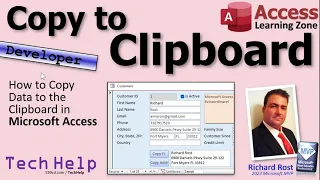 How to Copy & Paste Data to/from the Clipboard in Microsoft Access