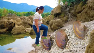 The girl has unraveled the mystery of clams! Freshwater clams contain unexpected wealth