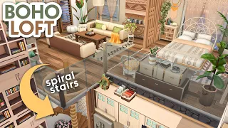 Boho Loft Apartment // The Sims 4 Speed Build: Apartment Renovation