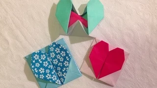 Fun: Origami hartjesdoosje/envelopje vouwen